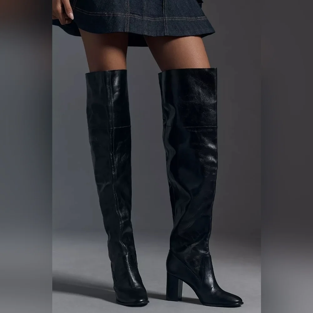 NIB Schutz Terrance Over-The-Knee Block Boots, Size 5B